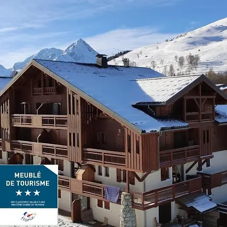 T2 Meublé Tourisme 3 étoiles TOUT CONFORT linge de lit-serviettes-ménage-parking privé avec superbe vue et au pied des pistes Les Deux Alpes Extérieur photo